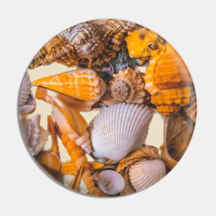 Summer Holidays Beach Seashells Pin