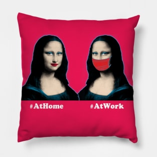 Mona Lisa Pop Art Quarantine Mask Pillow