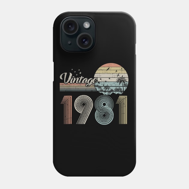 Vintage 1981 Design 39 Years Old 39th birthday for Men Women Phone Case by semprebummer7