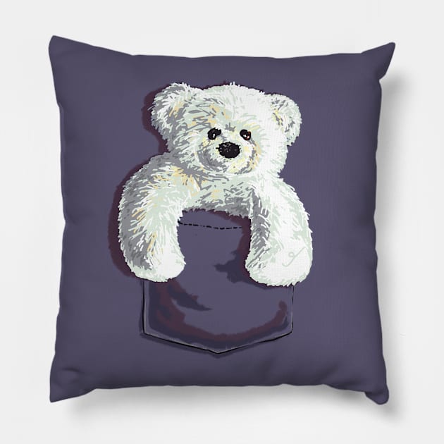 Is That a Bear in Your Pocket...? Pillow by ElephantShoe