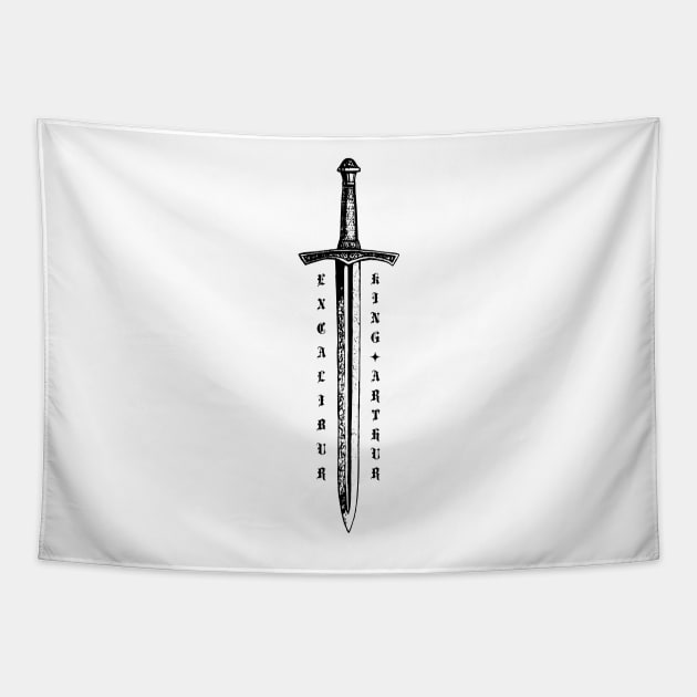 Excalibur Sword Tapestry by CreatorJ