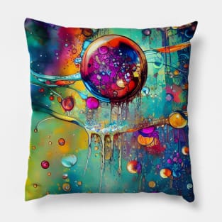 Floating inside the Rainbow Pillow