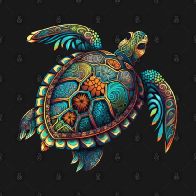 Mandala Turtle by Clouth Clothing 