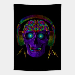 SKULL BRAIN Tapestry