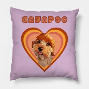 cavapoo love Pillow