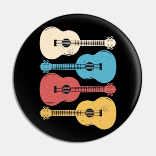 Vintage Ukelele Retro Guitar Pin