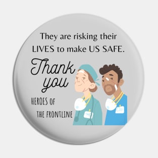 Thank you Healthcare workers Pin