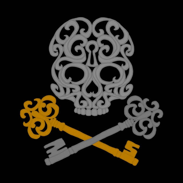 Skull and Cross Keys by Serene Twilight