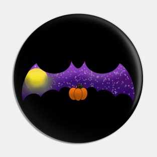 Bat in the Autumn Sky Pin