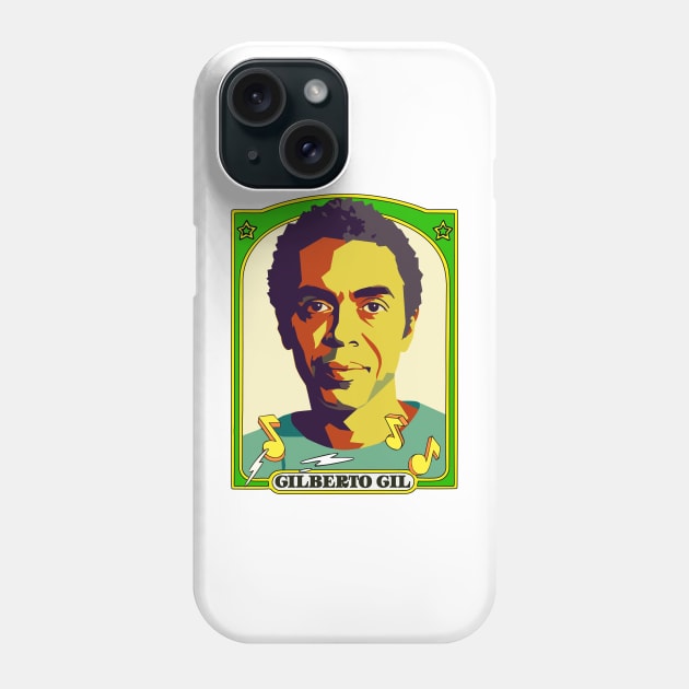 Gilberto Gil = Retro Original Fan Art Design Phone Case by DankFutura