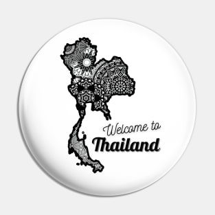 Welcome to Thailand classic Thailand map ,Brafdesign Pin