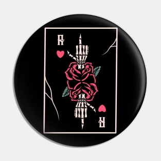 Rose and Skull Pin