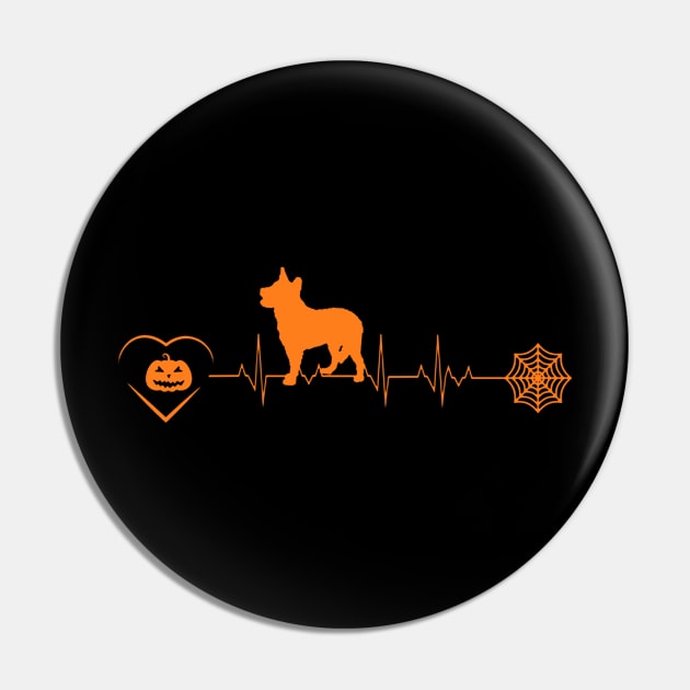 Pumpkin Australian Cattle Dog Heartbeat Pin by QUYNH SOCIU