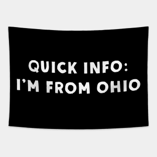 Ohio Cool & Funny Tapestry