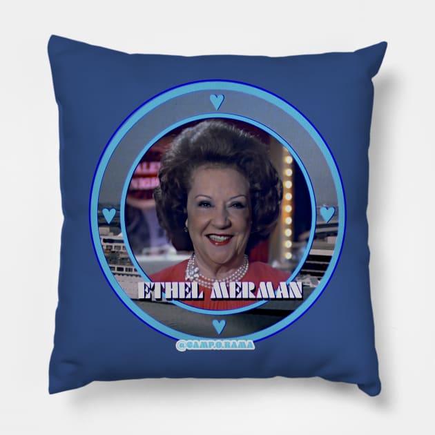 Ethel Merman Pillow by Camp.o.rama