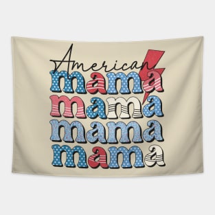 American mama retro mom and me Tapestry