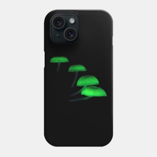 Bioluminescent Mushrooms Phone Case