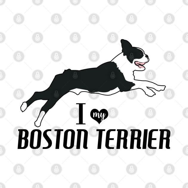 Boston Terrier Pattern in Blue Fun Boston Terriers Paw Prints and Bone Print by JessDesigns