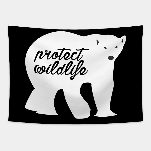 protect wildlife - polar bear Tapestry by Protect friends