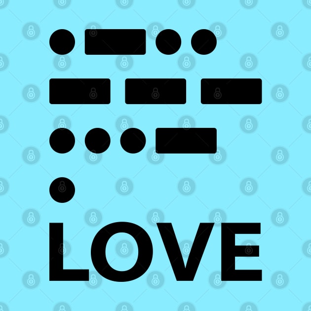 Morse Code Love message by Morgenesh