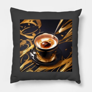 Coffee Vintage Retro Since Established Decaf Pillow