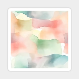 Colorful Watercolor Pattern - 09 Magnet