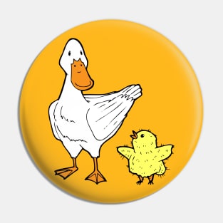 The One With A Chick And A Duck Pin