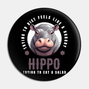 Hippopotamus Pin