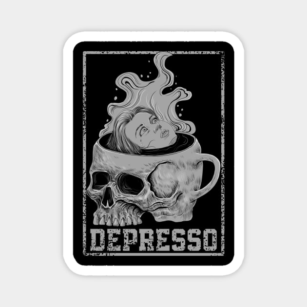 depresso Magnet by mhr24