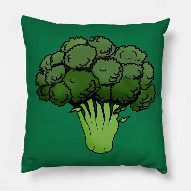 Broccoli Pillow by Barnyardy