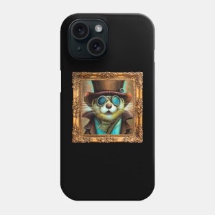 Steampunk Otter Sherriff self portrait Phone Case