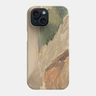 View of a Plain with Damascus, Syria, from the Mountains by Frederic Edwin Church Phone Case