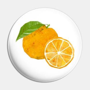 Orange and slice Pin