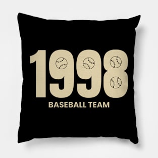 baseball team est 1998 Pillow