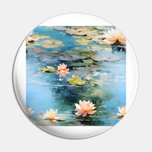 Monet Style Water Lilies 19 Pin