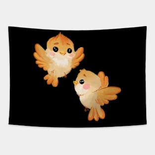 Two cute birds Tapestry