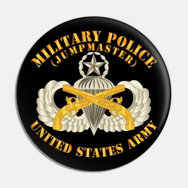 Military Police Branch w Jumpmaster Airborne Badge Pin by twix123844