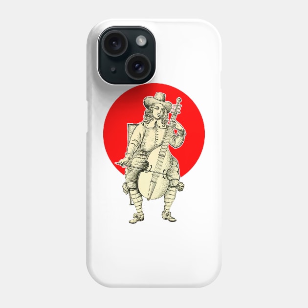 Classical cellist of the French court Phone Case by Marccelus