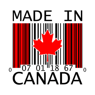 Made In Canada Barcode T-Shirt