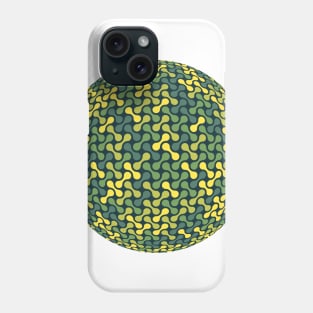 Metaballs Pattern Sphere (Green Yellow) Phone Case