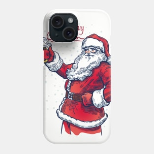 Merry Christmas One Beer Jar Santa Claus costume Phone Case