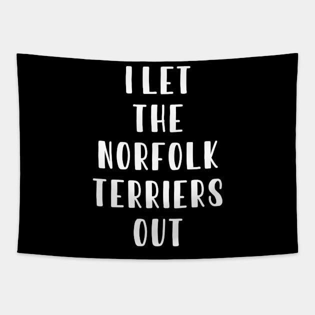 Norfolk Terrier dog walker sitter gift . Perfect present for mother dad friend him or her Tapestry by SerenityByAlex