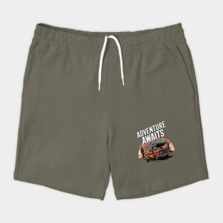 Adventure Awaits Vintage Camper Van Design Shorts