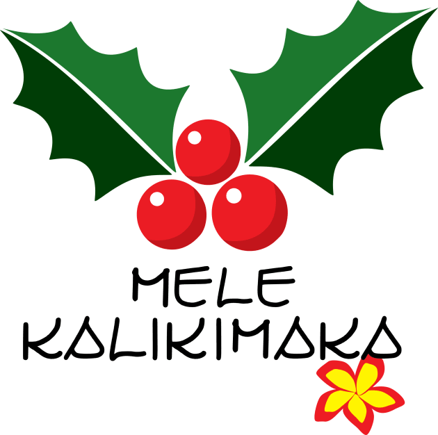 Mele Kalikimaka Kids T-Shirt by Verl