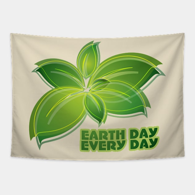 Earth Day Every Day Tapestry by The Lucid Frog