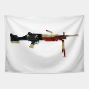 American AF Machine Gun Tapestry
