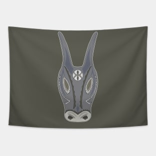 Su Boe Mask Sardinian Tapestry