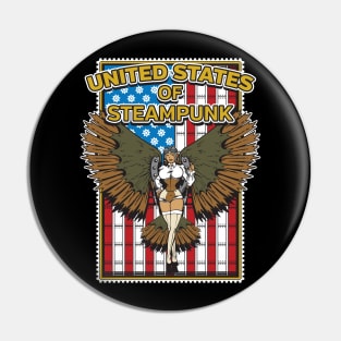 United Starts of Steampunk Pin