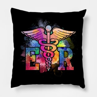 ER Nurse Illustration Design Emergency Nurses Day Pillow