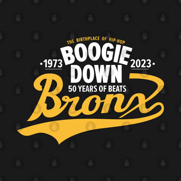 Boogie Down Bronx lettering - 50 years of Hip Hop by Boogosh